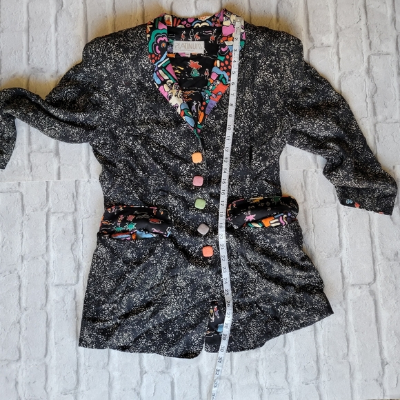 Platinum by Dorothy Schoelen 80s or 90s vintage blazer size Medium - Picture 7 of 16
